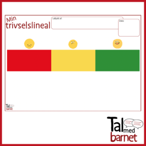 Trivselslineal (3-farver, ingen tal)